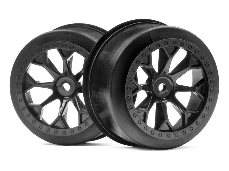 HPI Racing 8-Shot SC Wheel (Black/2pcs) (Jumpshot SC) 116521 (ONLINE ORDER ONLY)