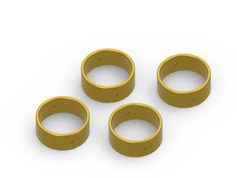 HPI Racing Brass Wheel Weight Set for Venture18 (4pcs)
