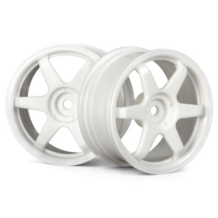 HPI Racing TE37 Wheel 26mm White 6mm Offset Fits 26mm Tire (ONLINE ORDER ONLY)