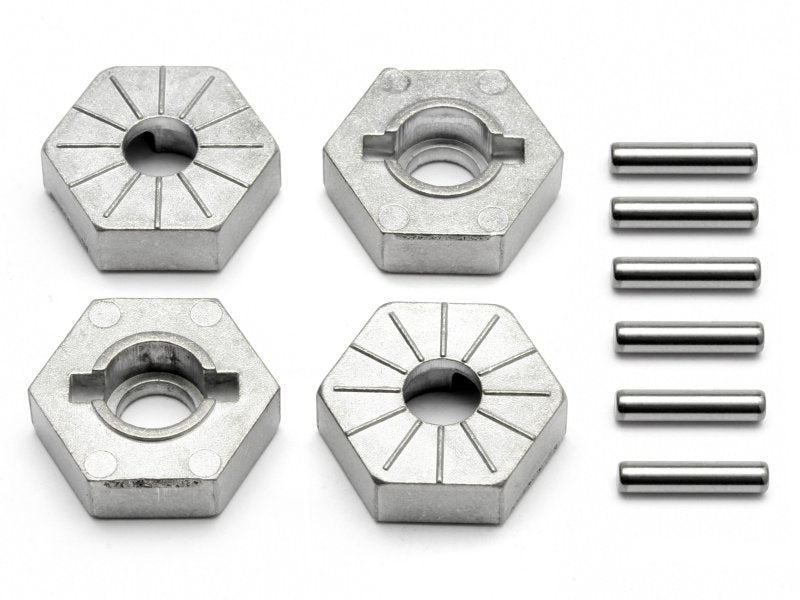 HPI Racing Silver Hex Wheel Hub 17mm (4pcs) Savage X (ONLINE ORDER ONLY)