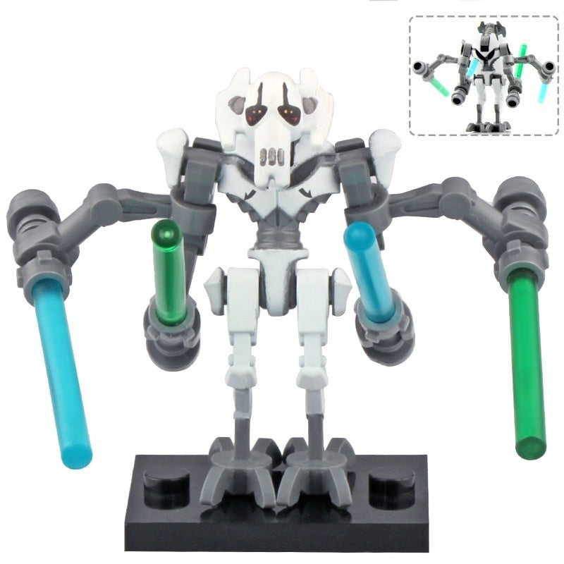 General Grievous (Gray) Lego Star wars Minifigures custom Toys (ONLINE ORDER ONLY)