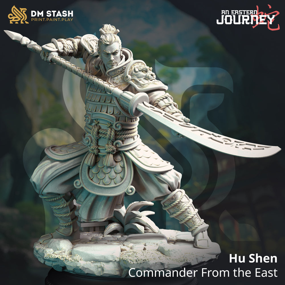Hu Shen, Commander from the East (Male Human Fighter) (Online Order Only)