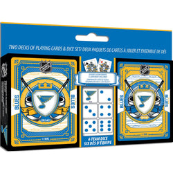 St. Louis Blues - 2-Pack Playing Cards & Dice Set