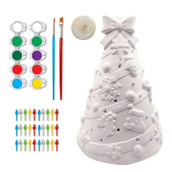 Christmas Tree - 10" Light-Up Plaster Paint Kit