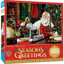 Season's Greetings - Santa's Workshop 1000 Piece Jigsaw Puzzle (ONLINE ORDER ONLY)