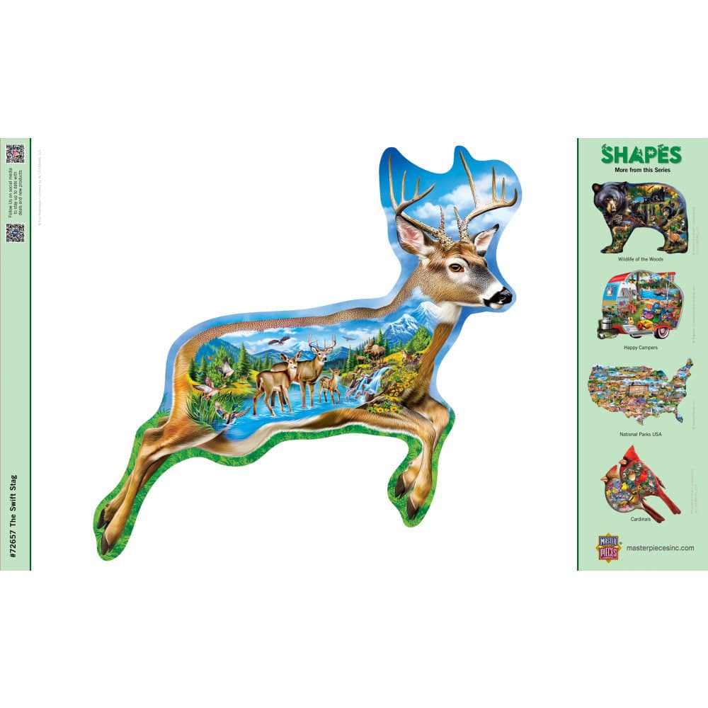 Shapes - The Swift Stag 1000 Piece Shaped Jigsaw Puzzle