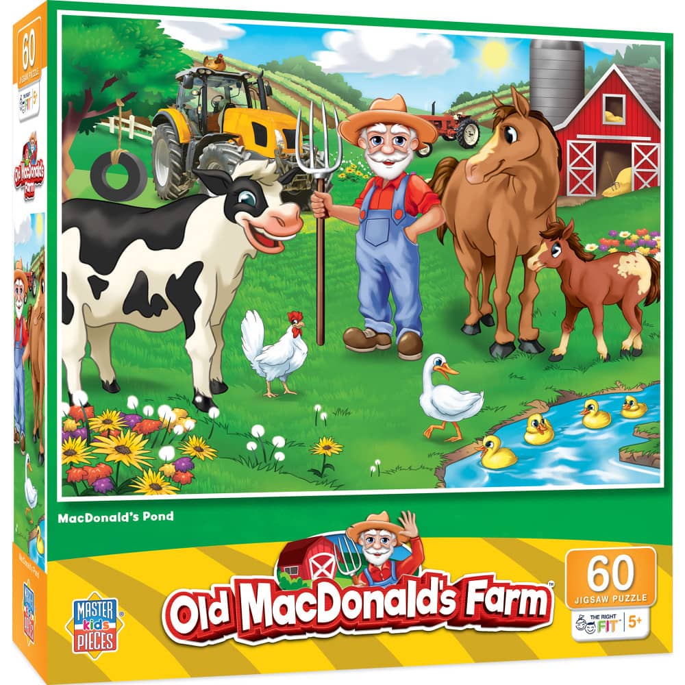 Old MacDonald's Farm - MacDonald's Pond 60 Piece Jigsaw Puzzle