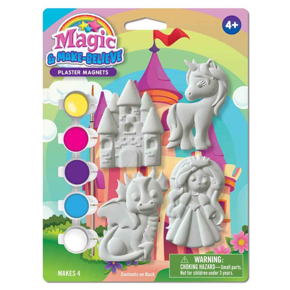 Magic & Make Believe - 6-Pack Plaster Magnets Paint Kit