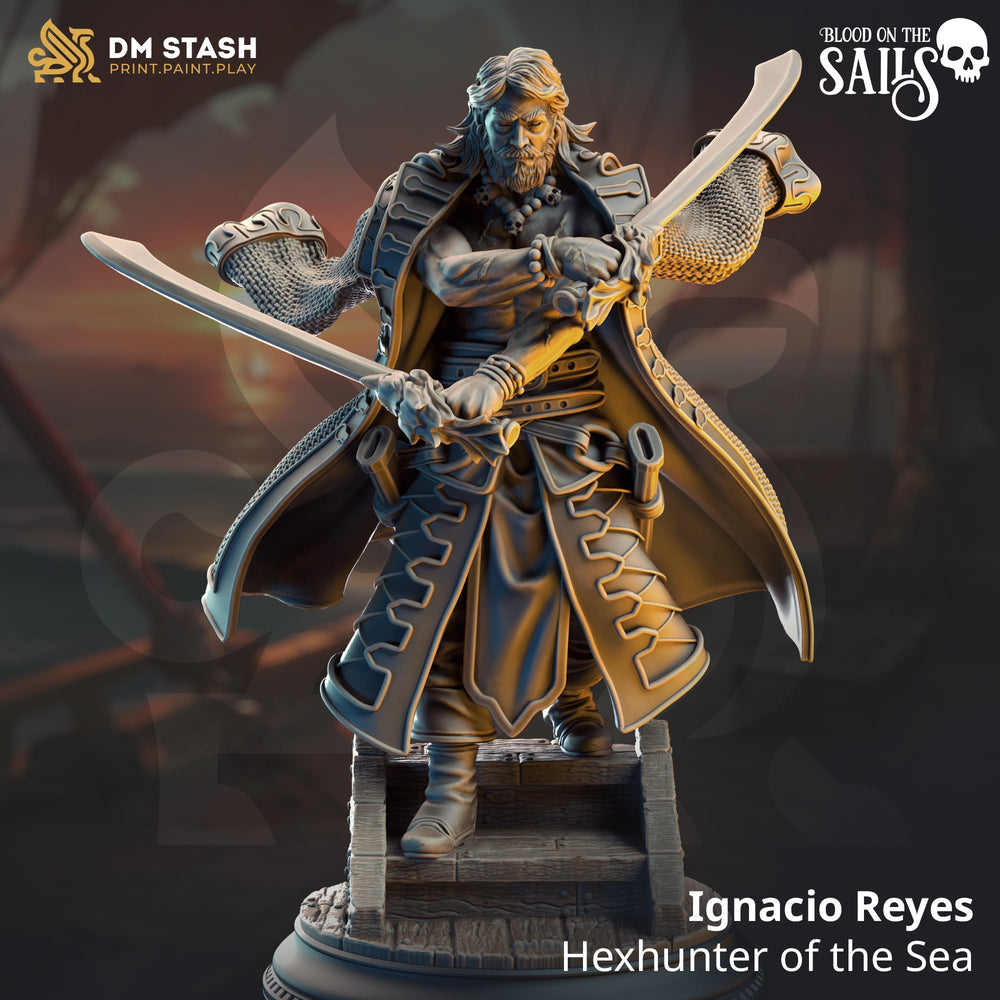 Ignacio Reyes, Hexhunter of the Sea (Male Human Spellsword) (Online Only)