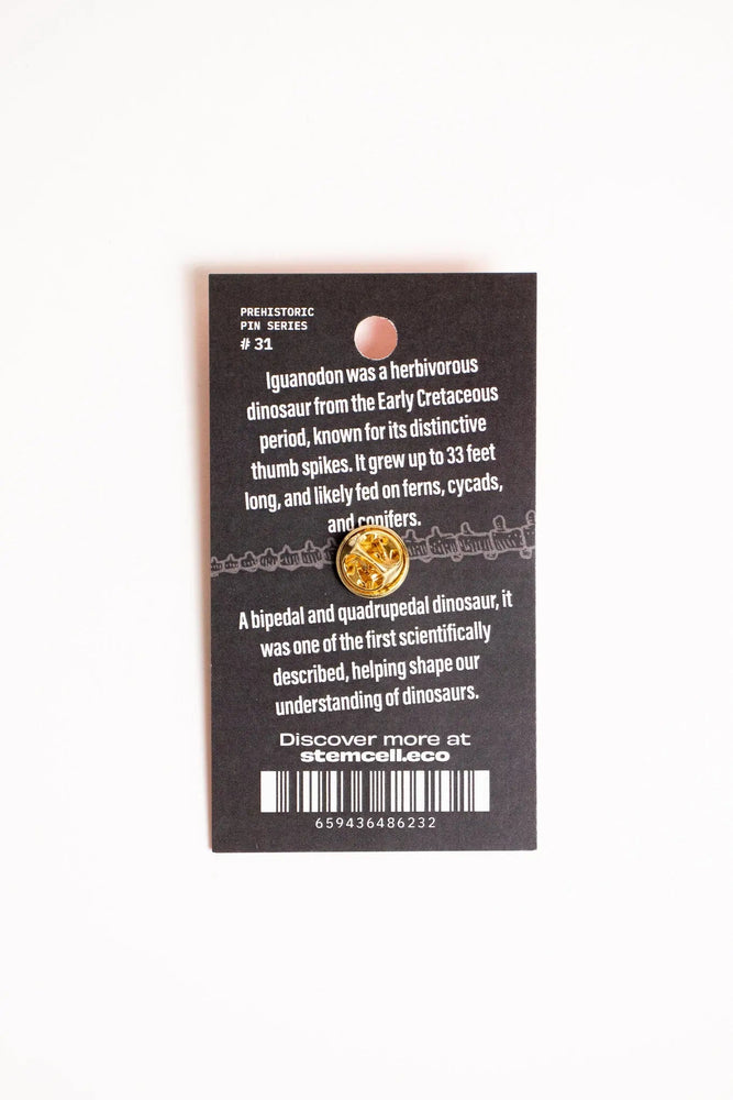 Iguanodon Enamel Pin (Iguanodon bernissartensis)