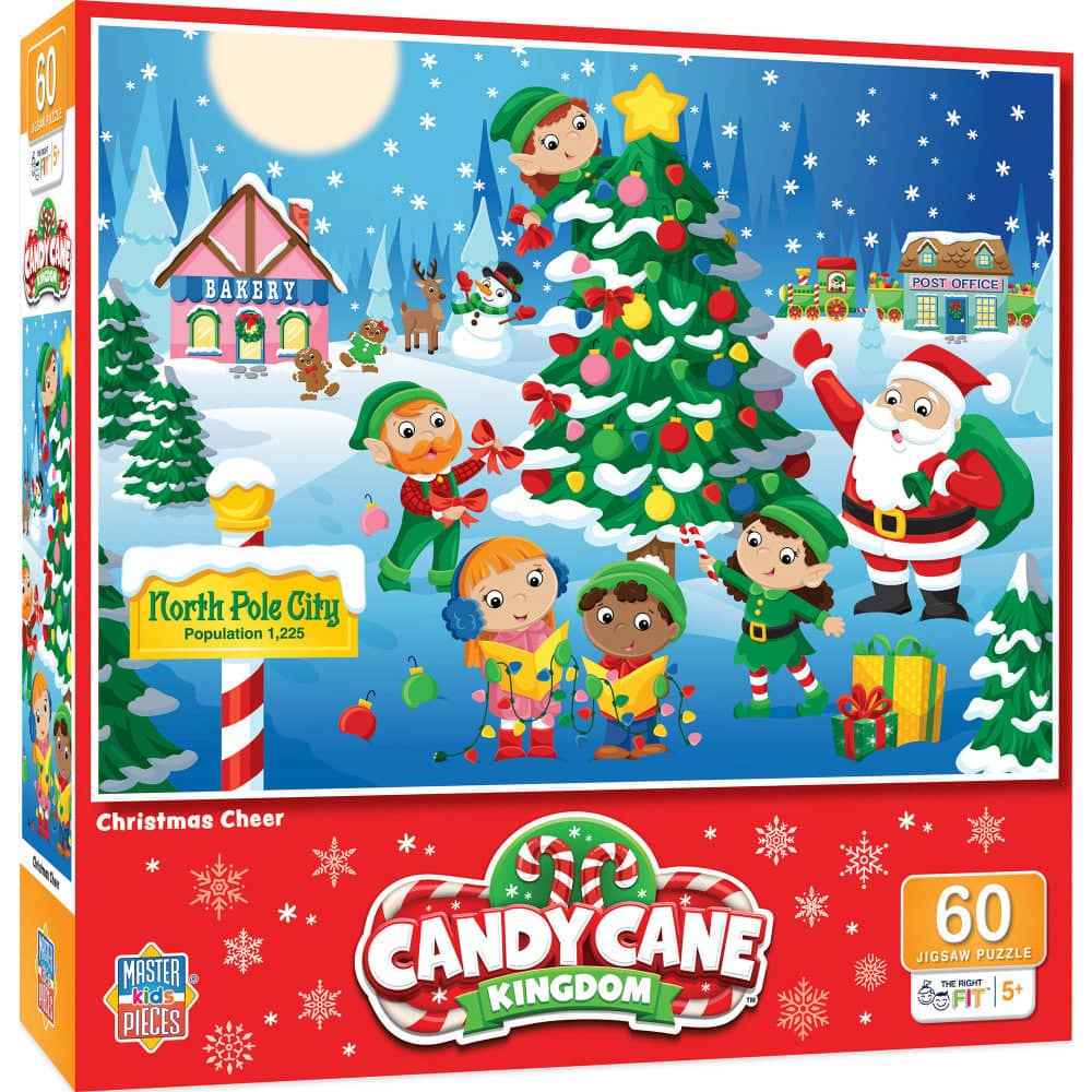 Candy Cane Kingdom - Christmas Cheer 60 Piece Jigsaw Puzzle