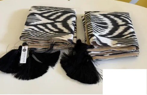 IKAT RUNNERS (BLACK/WHITE) 58" by 16" (Online Order Only)