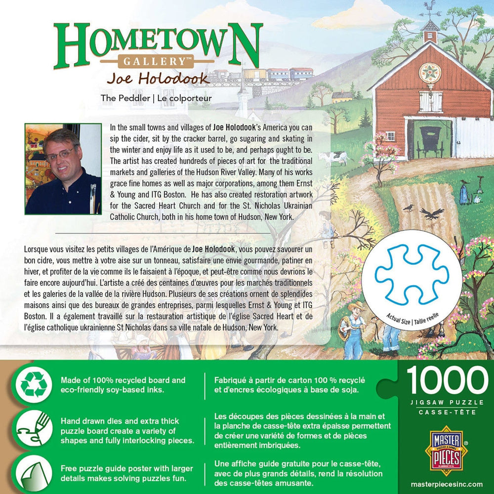 Hometown Gallery - The Peddler 1000 Piece Jigsaw Puzzle (ONLINE ORDER ONLY)