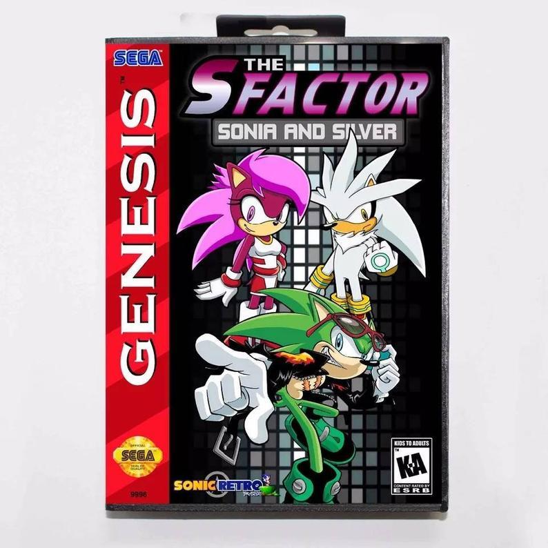 The S Factor Sonia and Silver (Rom Hack) (Sega Genesis) (ONLINE ORDER ONLY)