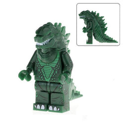 Godzilla Green Kaiju Lego Minifigures Custom Toys (ONLINE ORDER ONLY)
