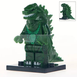 Godzilla Green Kaiju Lego Minifigures Custom Toys (ONLINE ORDER ONLY)