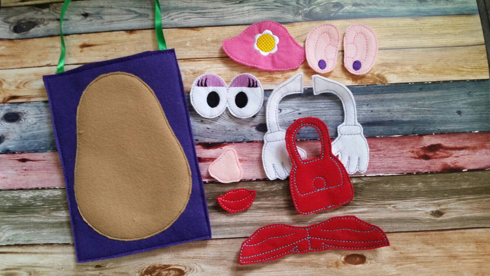 Build Your Own Spud - toddler Quiet Activity Bag - quiet book page - activity bag - busy bag - toddler learning - preschool gift idea (ONLINE ORDER ONLY)