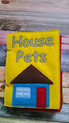 Quiet Book Toddler - mix and match - interactive quiet book - busy book - educational - gift for children - house pets - Animal - learning (ONLINE ORDER ONLY)