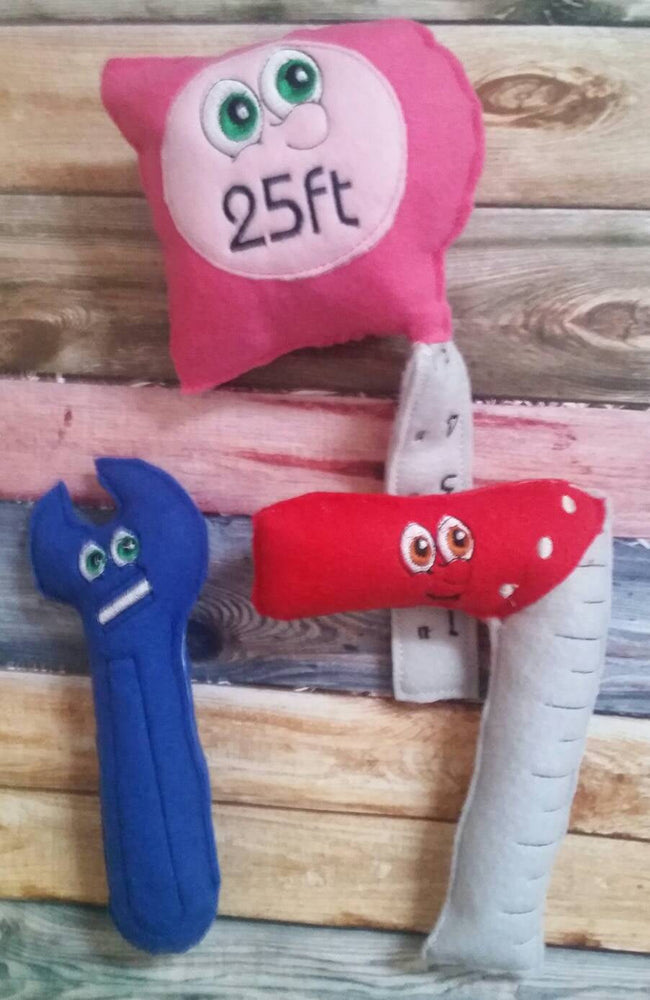 Tool set for kids - Soft tools - play tools - Toddler Toy - learning toy - preschool - plushie - photography prop - present for kids (ONLINE ORDER ONLY)