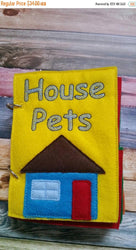 Quiet Book Toddler - mix and match - interactive quiet book - busy book - educational - gift for children - house pets - Animal - learning (ONLINE ORDER ONLY)