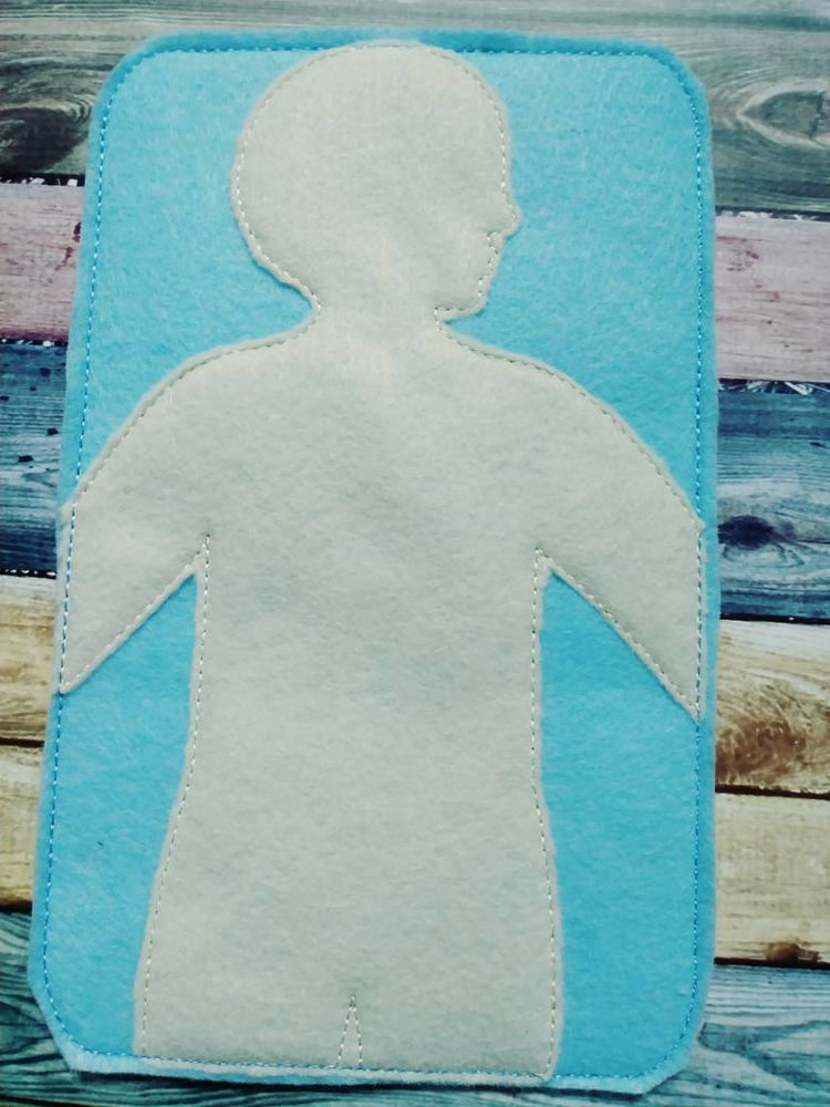 Anatomy board - felt board with 15 organ pieces - learning board - Medical Play Set - human body - busy board - quiet book page - activity (ONLINE ORDER ONLY)
