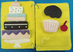 Road trip book for kids - Quiet book page - felt cake - felt toy - busy book page - activity book page - road trip activity page (ONLINE ORDER ONLY)