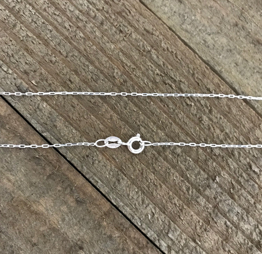 18" - 925 India Sterling Silver Chain - Super Fine - 18 Inch - Wholesale Chain - Spring Ring Clasp - .925 India Stamped - Cable Chain (ONLINE ORDER ONLY)