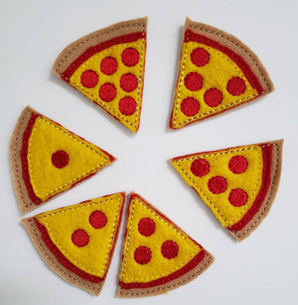 Learn to count - felt pizza counting quiet book page - number match - quiet book page - busy book (ONLINE ORDER ONLY)