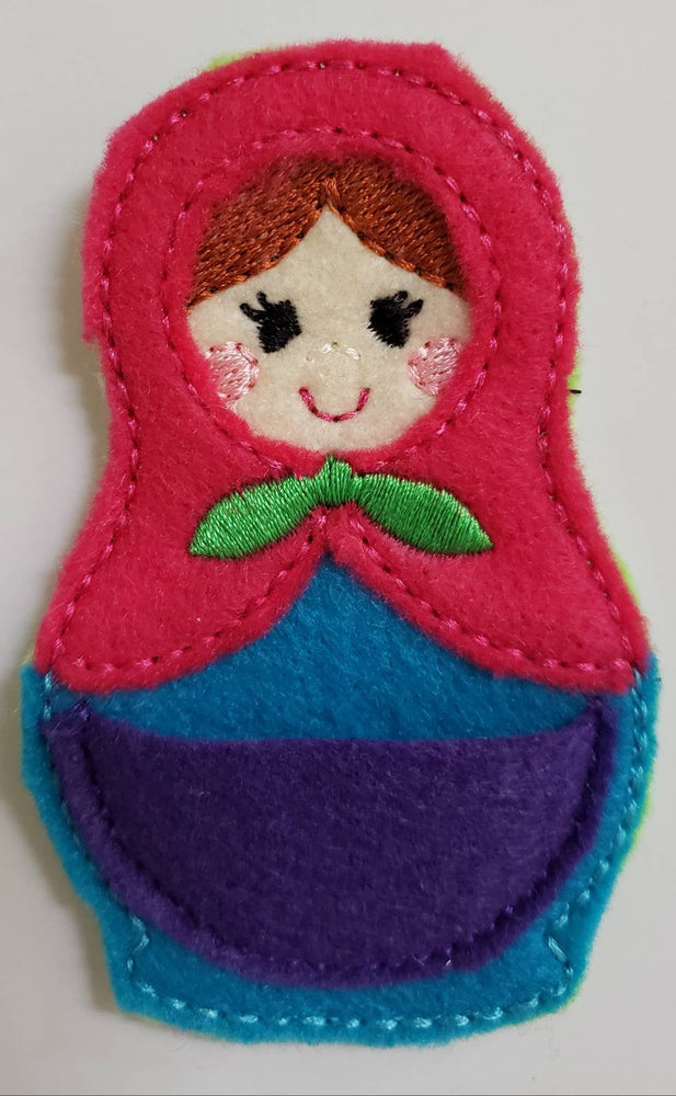 Felt nesting doll quiet book page - toddler quiet book page - stacking dolls - activity page - busy book page (ONLINE ORDER ONLY)