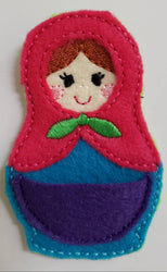 Felt nesting doll quiet book page - toddler quiet book page - stacking dolls - activity page - busy book page (ONLINE ORDER ONLY)