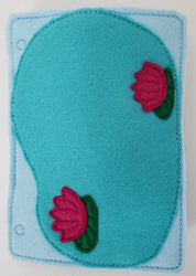 Felt dog finger puppet quiet book page - activity page - busy book - learning page (ONLINE ORDER ONLY)