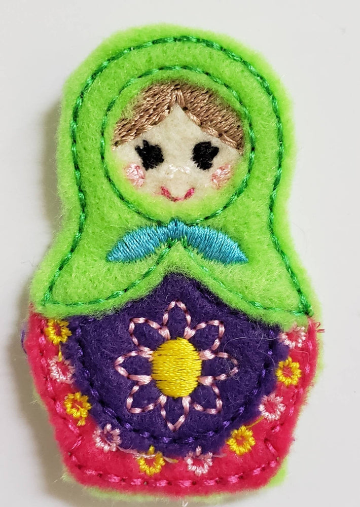 Felt nesting doll quiet book page - toddler quiet book page - stacking dolls - activity page - busy book page (ONLINE ORDER ONLY)