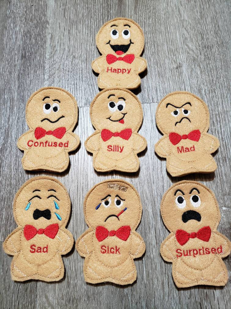 Emotions quiet book page - Feelings finger puppet - busy book - activity book - gift for kids - teaching book - happy - sad - confused (ONLINE ORDER ONLY)