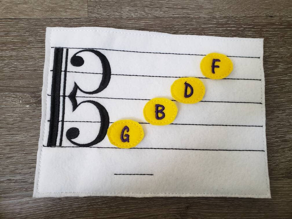 Learn How To Read Music - Quiet game board - music teacher tool- Felt Music Game - Movable Music Notes - alto clef - Music Scale (ONLINE ORDER ONLY)
