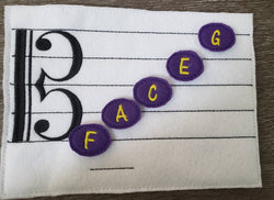 Learn How To Read Music - Quiet game board - music teacher tool- Felt Music Game - Movable Music Notes - alto clef - Music Scale (ONLINE ORDER ONLY)