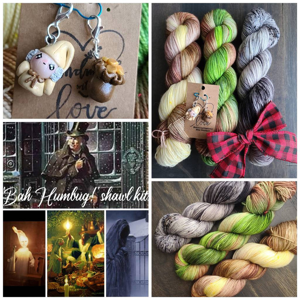 Bah Humbug shawl yarn kit (ONLINE ORDER ONLY)