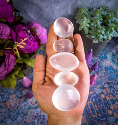 Girasol Quartz palm stones (ONLINE ORDER ONLY)
