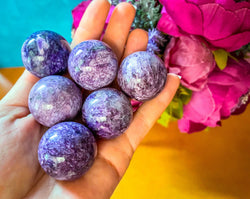 Amazing 1 1/4" Charoite Crystal Spheres (ONLINE ORDER ONLY)