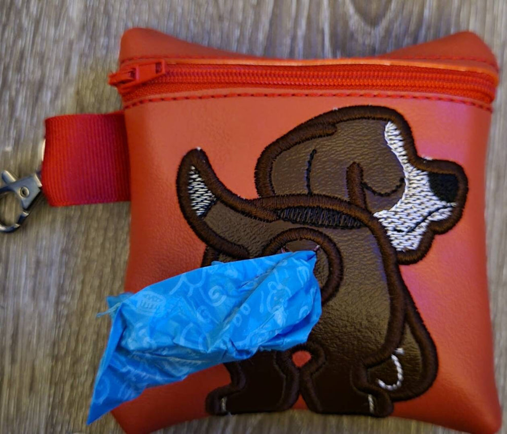Bassett Hound Poop Bag Pouch - gift for dog lover - Gift for Dog Walker - veterinarian - dog breed - dog groomer - Hound Dog Butt (ONLINE ORDER ONLY)