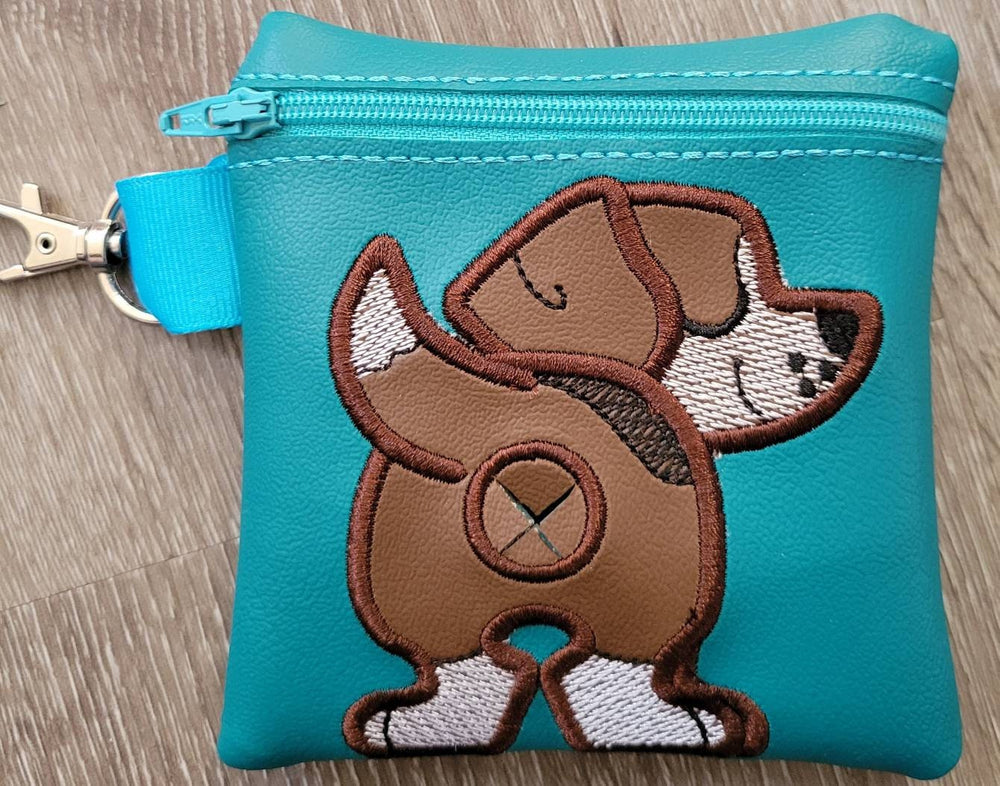 Handmade Embroidered Beagle Poop Bag Holder: Stylish and Convenient Accessory for Dog Walking (ONLINE ORDER ONLY)