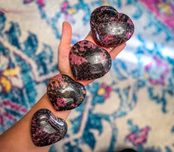 RHODONITE heart (ONLINE ORDER ONLY)