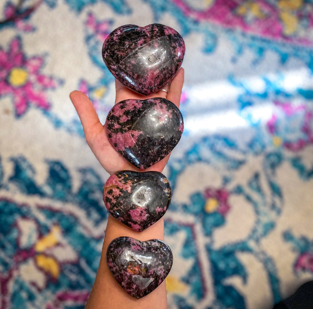 RHODONITE heart (ONLINE ORDER ONLY)