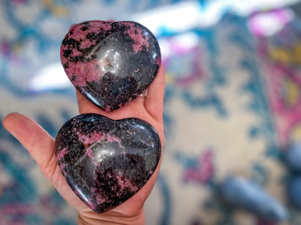 RHODONITE heart (ONLINE ORDER ONLY)
