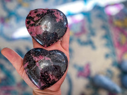 RHODONITE heart (ONLINE ORDER ONLY)