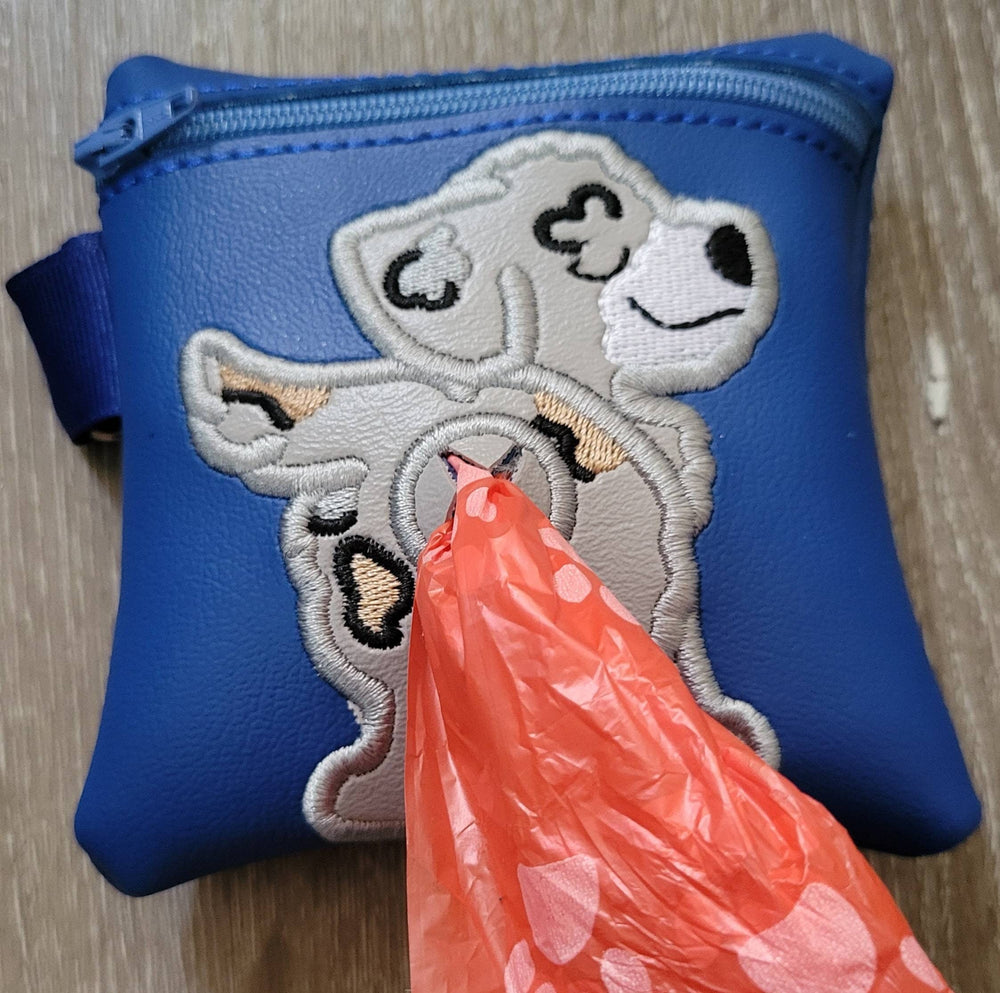 Aussie Doodle Poop Bag Pouch - gift for dog lover - Zippered poop bag holder-  Gift for Dog Walker - veterinarian - dog groomer (ONLINE ORDER ONLY)