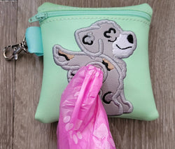 Aussie Doodle Poop Bag Pouch - gift for dog lover - Zippered poop bag holder-  Gift for Dog Walker - veterinarian - dog groomer (ONLINE ORDER ONLY)