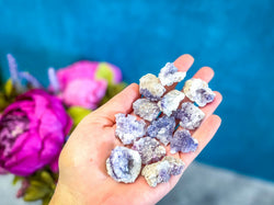 Small Chalcedony & Fluorite Geode, Fluorescent Minerals (ONLINE ORDER ONLY)