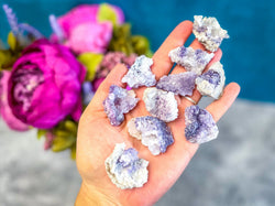 Small Chalcedony & Fluorite Geode, Fluorescent Minerals (ONLINE ORDER ONLY)