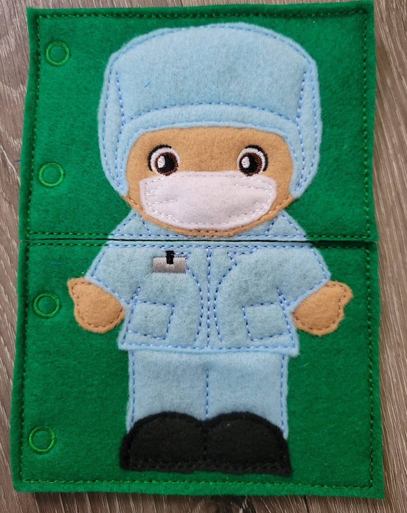 Quiet Book Toddler - Community Helpers -  Occupations- mix and match - interactive flip book - educational - gift for children -   learning (ONLINE ORDER ONLY)