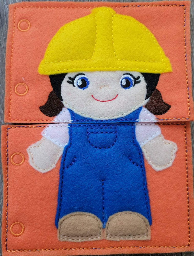 Quiet Book Toddler - Community Helpers -  Occupations- mix and match - interactive flip book - educational - gift for children -   learning (ONLINE ORDER ONLY)